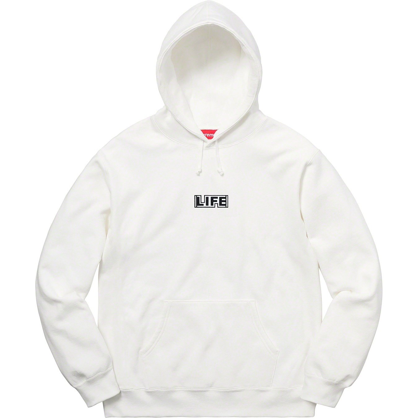 Supreme Gilbert & George Supreme LIFE Hooded Sweatshirt (SS19) - White - $158