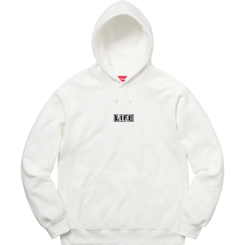 Supreme Gilbert & George/Supreme LIFE Hooded Sweatshirt - White
