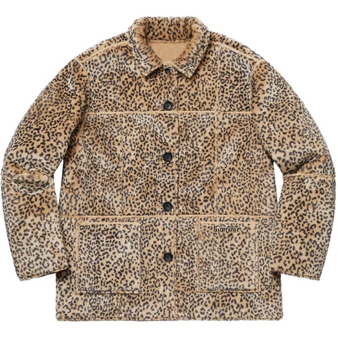 Supreme Reversible Faux Suede Leopard Coat - Tan
