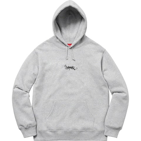 Supreme Tag Logo Hooded Sweatshirt M ヘザー Tag Logo Hooded Sweatshirt - spring/summer 2019 - Supreme