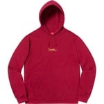 Supreme Tag Logo Hooded Sweatshirt (SS19) - Cardinal