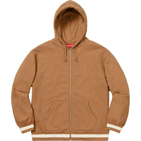 Old English Stripe Zip Up Sweatshirt - Supreme
