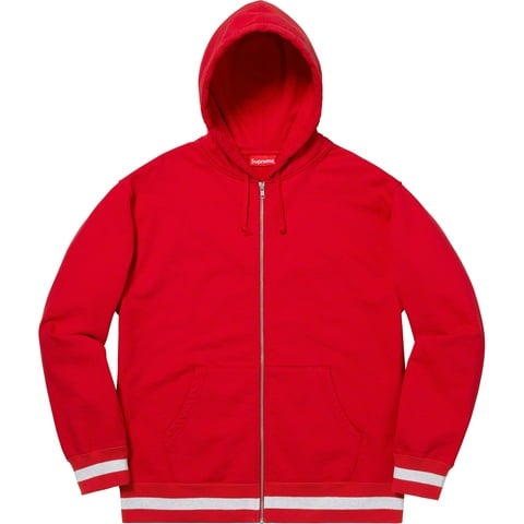 Old English Stripe Zip Up Sweatshirt - Supreme