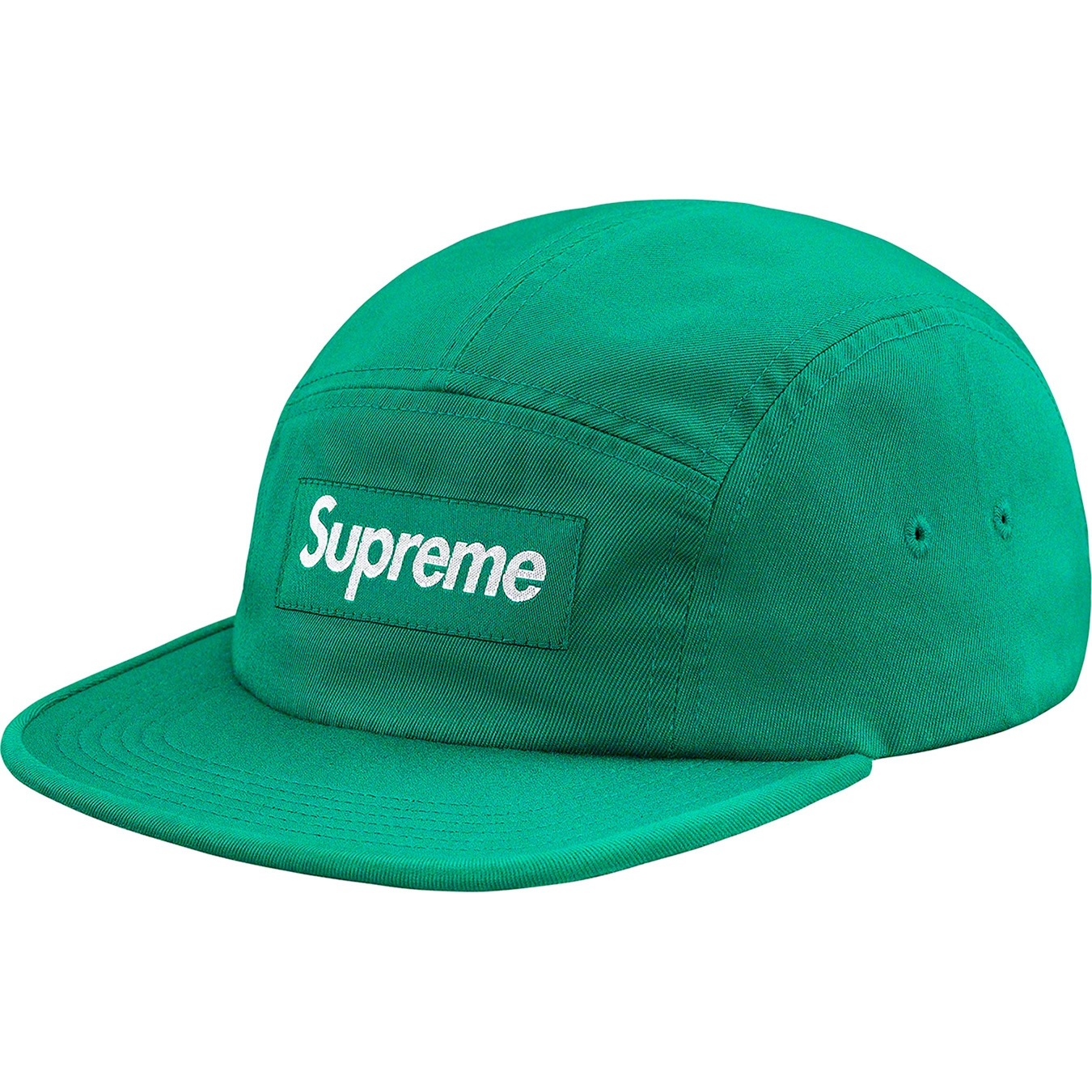 Supreme Washed Chino Twill Camp Cap (SS19) - Green - $48