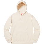 Supreme Tag Logo Hooded Sweatshirt (SS19) - Natural