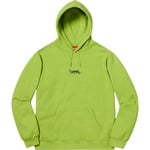 Supreme Tag Logo Hooded Sweatshirt (SS19) - Lime