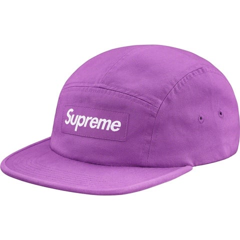 Supreme Washed Chino Twill Camp Cap - Light Purple