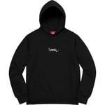 Supreme Tag Logo Hooded Sweatshirt (SS19) - Black