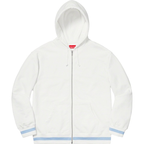 Old English Stripe Zip Up Sweatshirt - Supreme