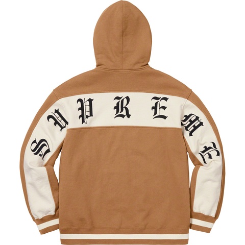 トップス Supreme Old English Stripe Zip Up Sweat Supreme Old English Stripe Zip Up Sweatshirt Black Men's - SS19 - US