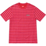 Supreme Grid Jacquard S S Top (SS19) - Red