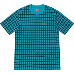 Supreme Grid Jacquard S S Top (SS19) - Blue