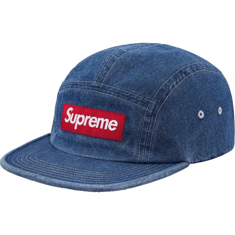 Supreme Washed Chino Twill Camp Cap - Denim