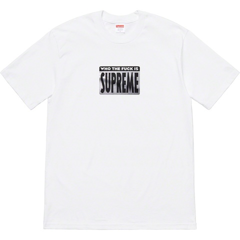 Supreme Who The Fuck Tee - White