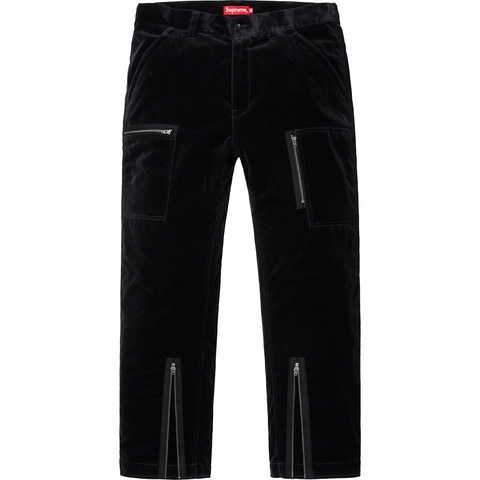 Supreme Velvet Flight Pant - Black
