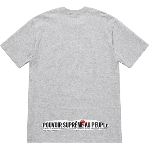 Supreme Headline Tee - Heather Grey