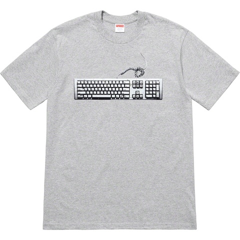 Supreme Keyboard Tee - Heather Grey