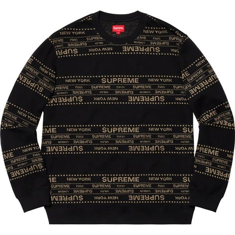 Metallic Jacquard Crewneck - spring/summer 2019 - Supreme