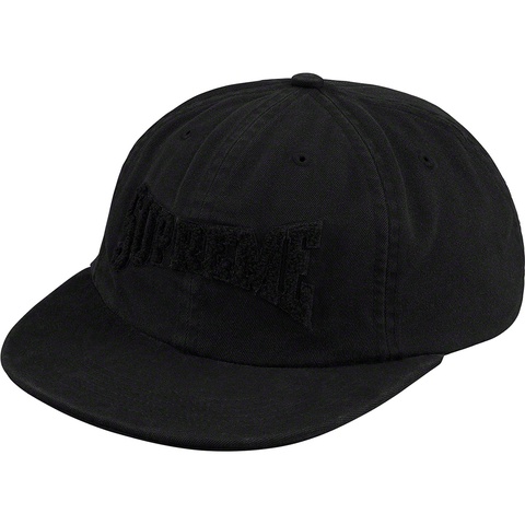 Supreme Chenille Logo 6-Panel - Black