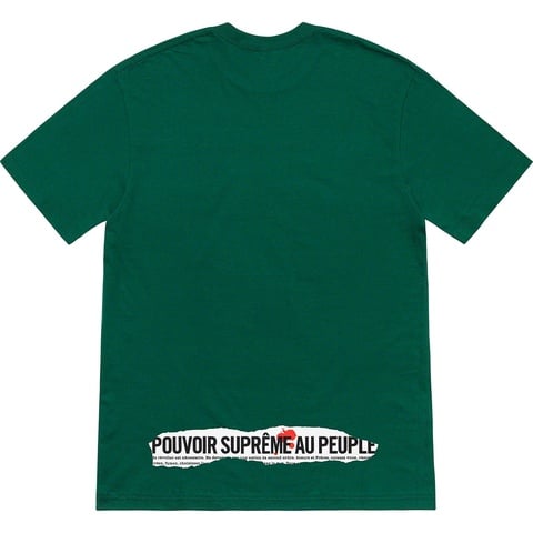 Supreme Headline Tee - Dark Green