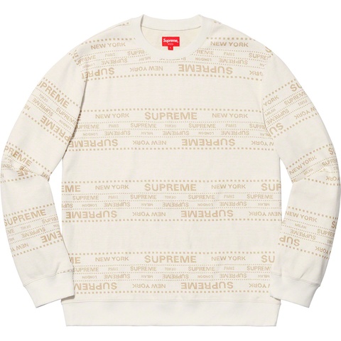 Metallic Jacquard Crewneck - spring/summer 2019 - Supreme