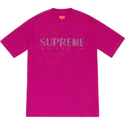 Supreme Gradient Logo Tee - Magenta