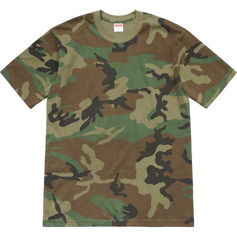 Supreme Headline Tee - Woodland Camo