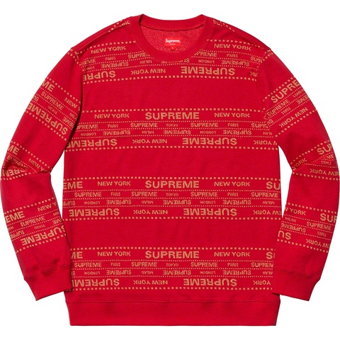 Metallic Jacquard Crewneck - spring/summer 2019 - Supreme