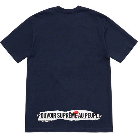 Supreme Headline Tee - Navy