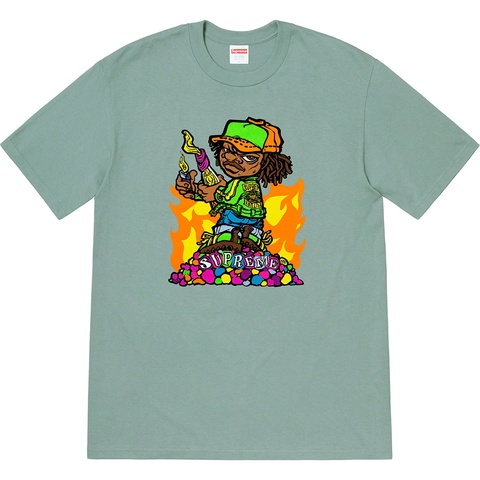 Supreme Molotov Kid Tee - Dark Sage
