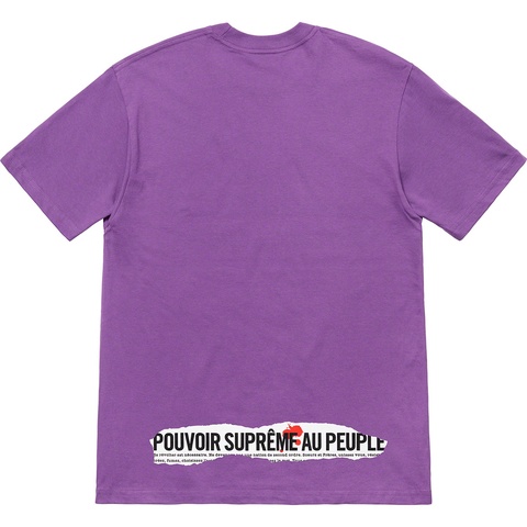 Supreme Headline Tee - Purple