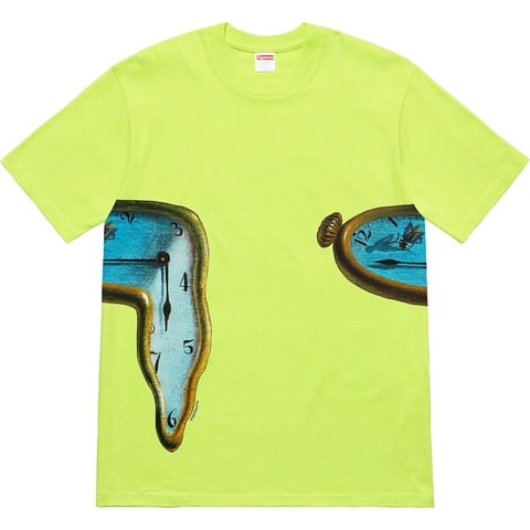 Supreme The Persistence of Memory Tee - Neon Green