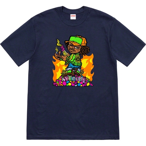 Supreme Molotov Kid Tee - Navy