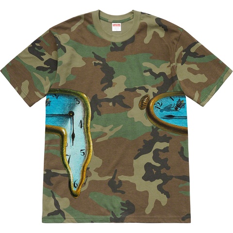 Supreme The Persistence of Memory Tee - Woodland Camo