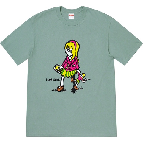 Supreme Suzie Switchblade Tee - Dark Sage