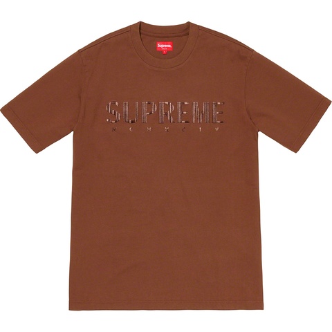 Supreme Gradient Logo Tee - Brown