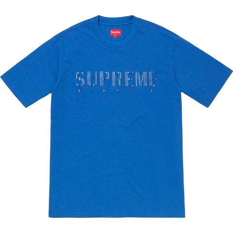 Supreme Gradient Logo Tee - Blue