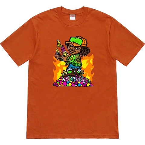 Supreme Molotov Kid Tee - Rust