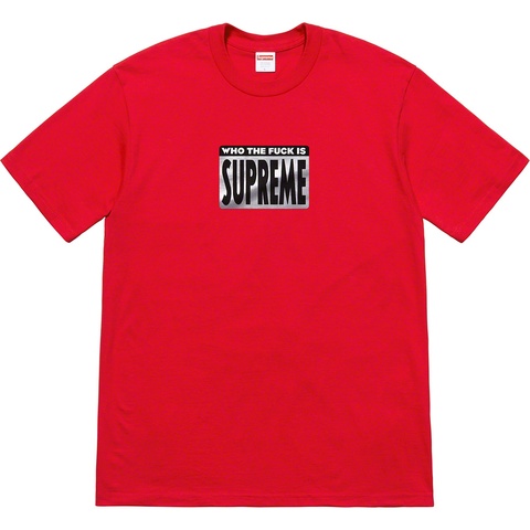 Supreme Who The Fuck Tee - Red