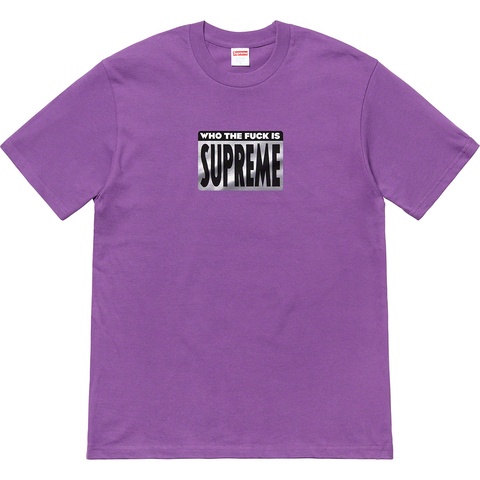Supreme Who The Fuck Tee - Purple