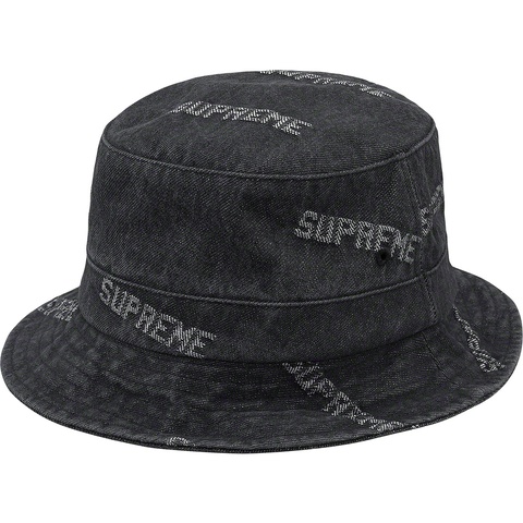Supreme Logo Denim Crusher - Black