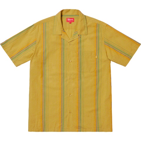 Supreme Vertical Stripe S/S Shirt - Lime