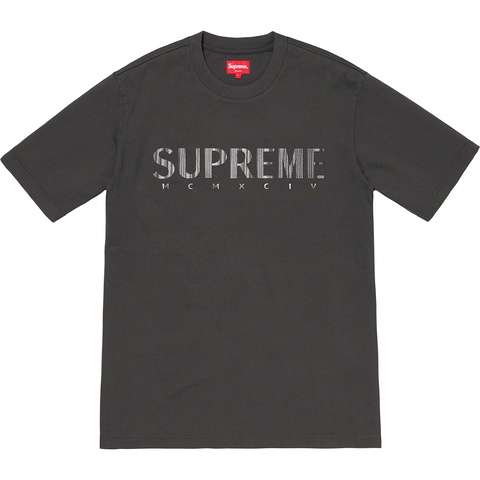 Supreme Gradient Logo Tee - Dusty Black
