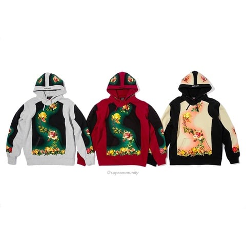 Supreme®/Jean Paul Gaultier® Floral Print Hooded Sweatshirt - Supreme
