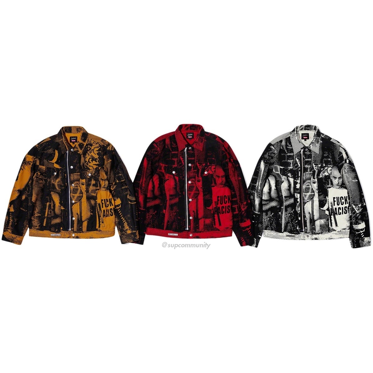 Supreme®/Jean Paul Gaultier® Fuck Racism Trucker Jacket - Supreme