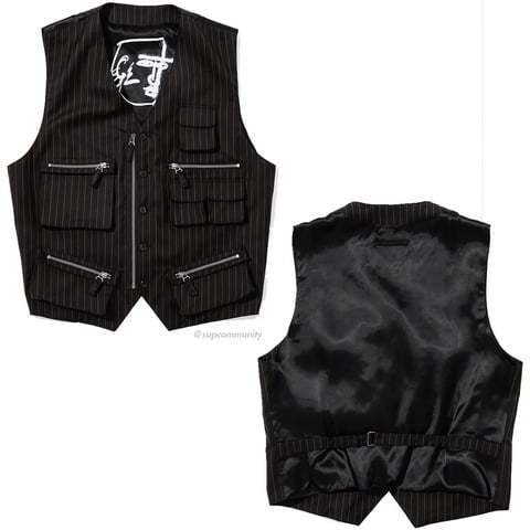 Supreme Supreme®/Jean Paul Gaultier® Pinstripe Cargo Suit Vest - $388.00