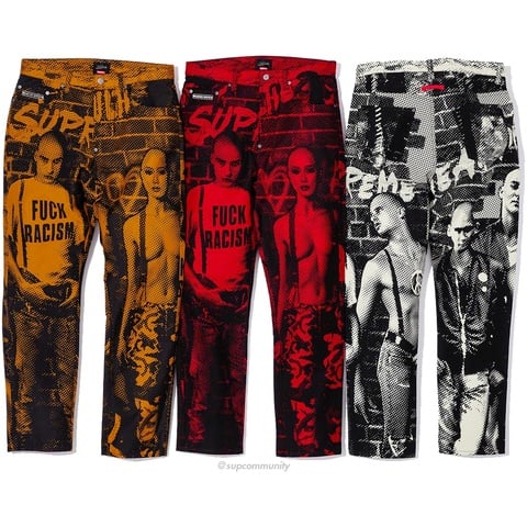 Supreme®/Jean Paul Gaultier® Fuck Racism Jean - Supreme