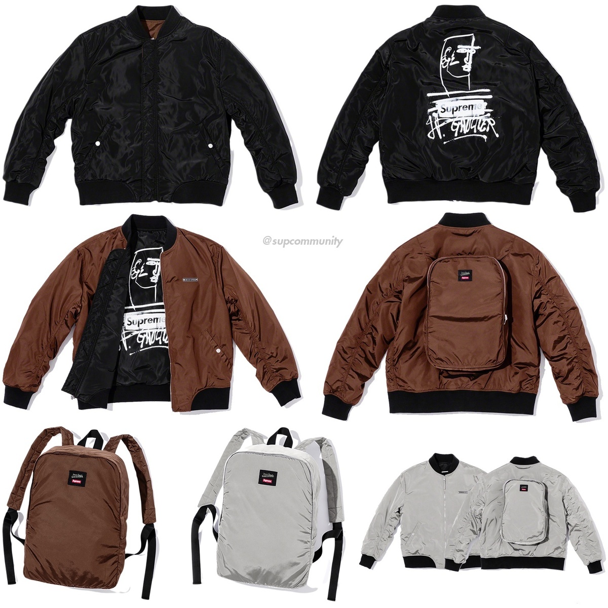Supreme®/Jean Paul Gaultier® Reversible Backpack MA-1 - Supreme