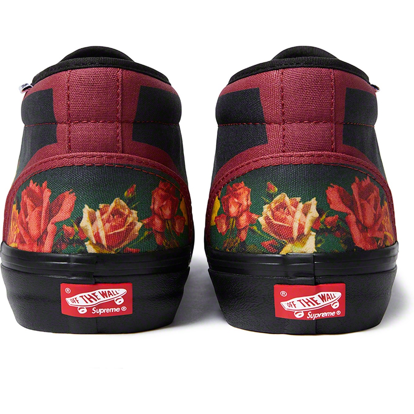 Supreme Supreme Vans Jean Paul Gaultier Floral Print Chukka Pro (SS19) - Cardinal - $118