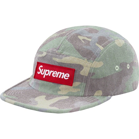 Supreme Washed Out Camo Camp Cap - Woodland Camo